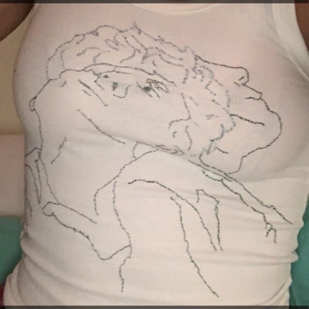 Tank top that i embroidered!